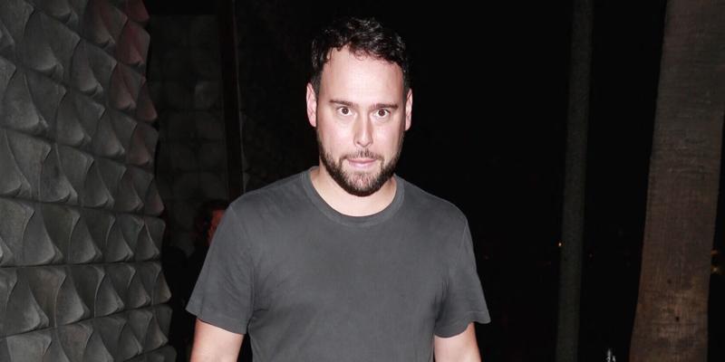 Manager Scooter Braun is seen leaving Usher's birthday party in Los Angeles.