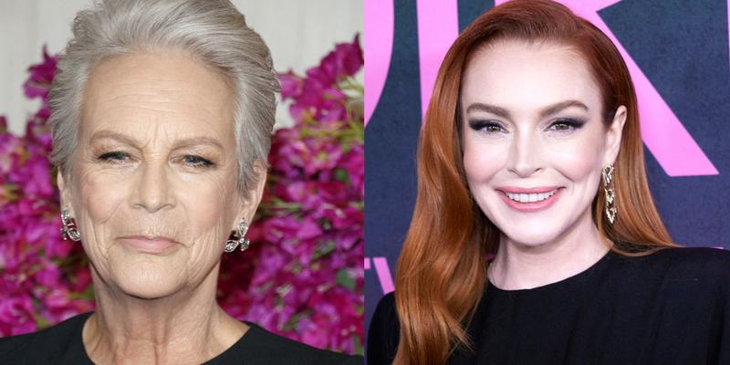 Jamie Lee Curtis (left) and Lindsay Lohan (right)