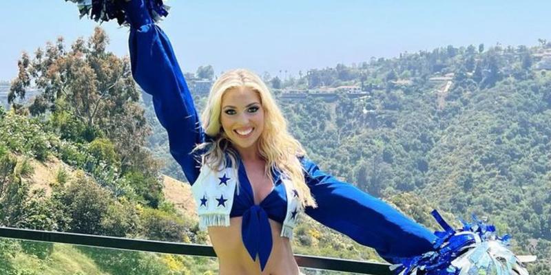 Victoria Kalina in a Dallas Cowboys cheerleading outfit