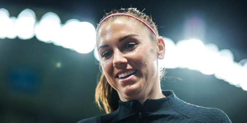 Alex Morgan smiling