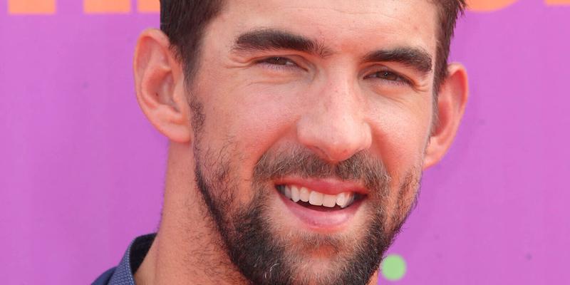 Michael Phelps arrives at the Nickelodeon Kids' Choice Sports Awards in Los Angeles