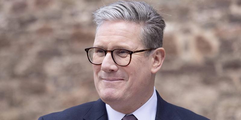 Sir Keir Starmer smiling during an interview on 30th May 2024.