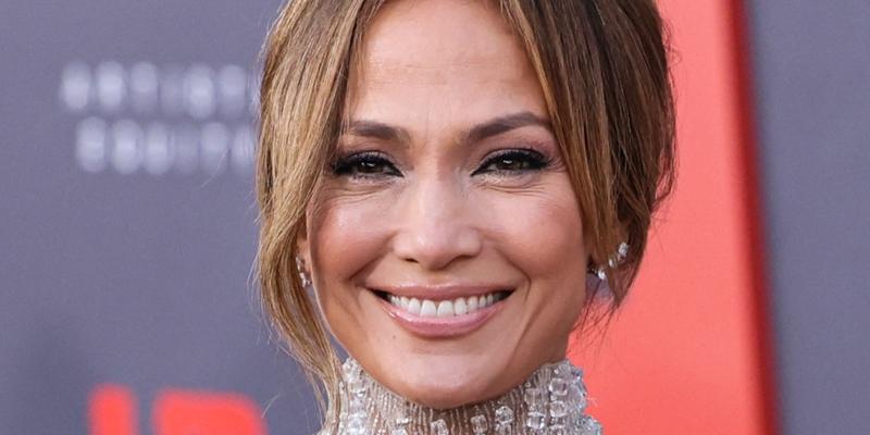 Jennifer Lopez smiling at an event