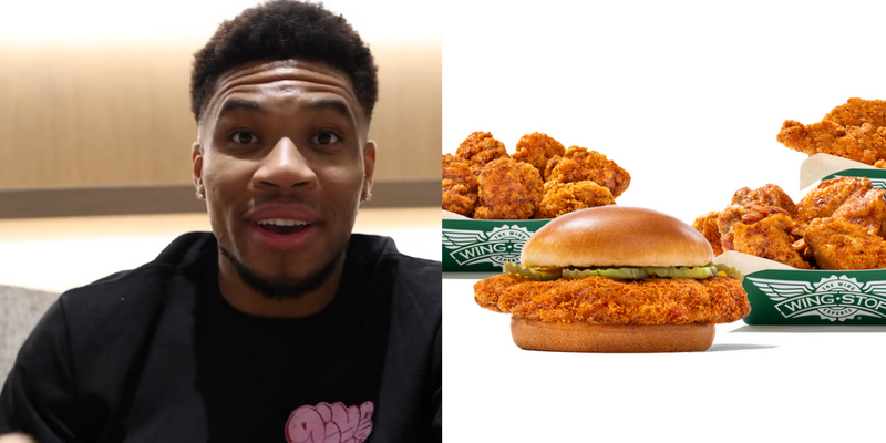Giannis Antetokounmpo and Wingstop