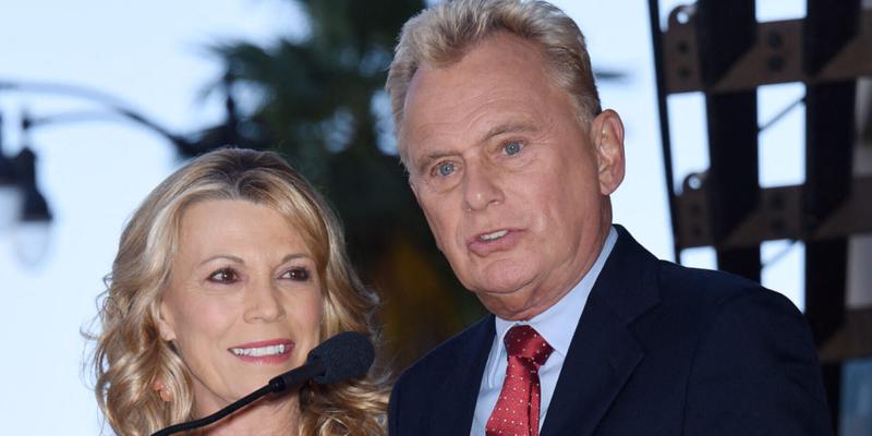 Pat Sajak and Vanna White at the Hollywood Star Walk of Fame