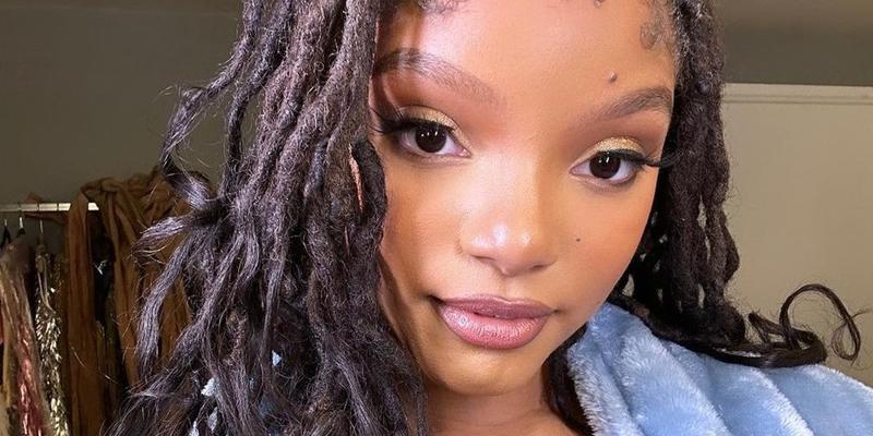 Halle Bailey takes a selfie.