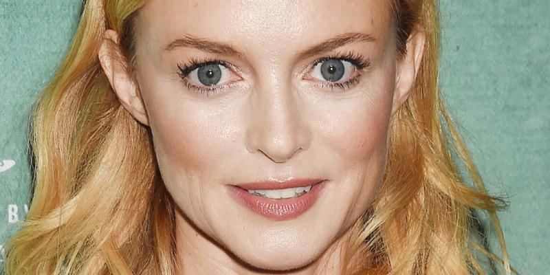 Heather Graham poses at an event