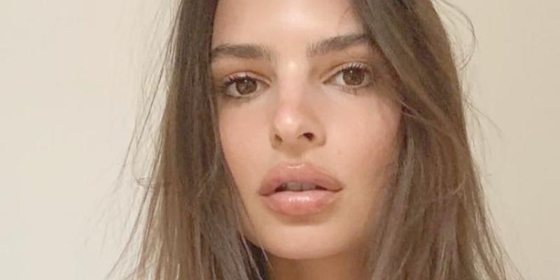 Emily Ratajkowski poses close up