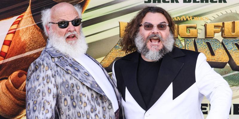 Kyle Gass and Jack Black at World Premiere Of DreamWorks Animation And Universal Pictures' 'Kung Fu Panda 4'