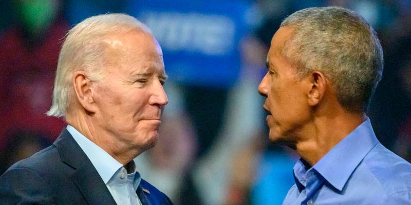Presidents Biden And Obama Campaign In Philadelphia