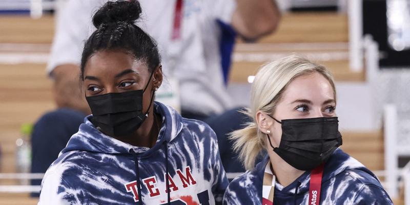 Simone Biles and MyKayla Skinner at Olympic Games Tokyo 2020