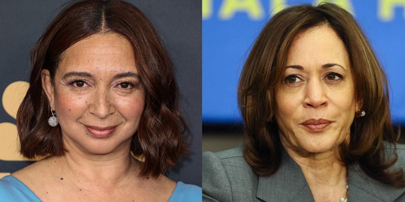 Maya Rudolph (left) Kamala Harris (right)