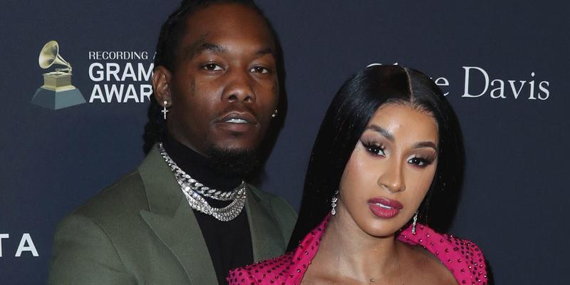 Offset and Cardii B at Recording Academy and Clive Davis 2020 Pre-GRAMMY Gala