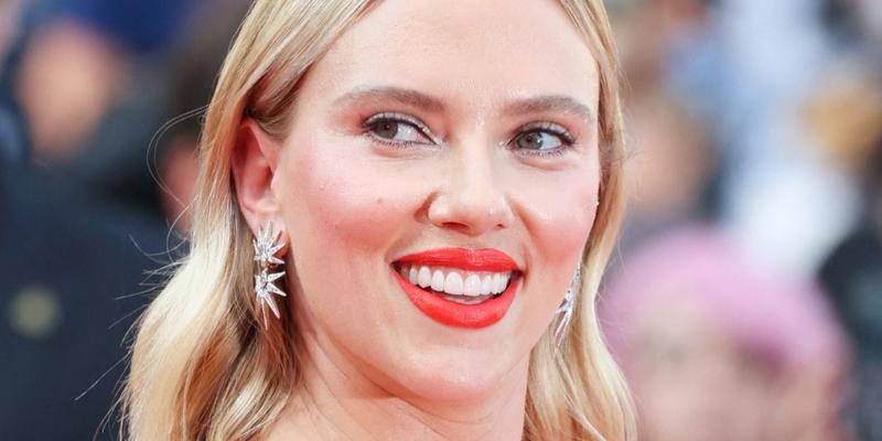 Scarlett Johansson smiles at an event