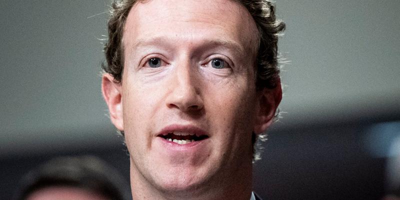 Mark Zuckerberg at a Senate Judiciary Committee Hearing