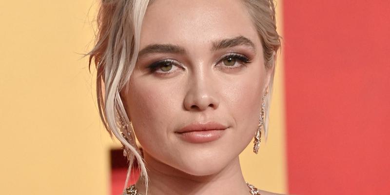 Florence Pugh posing close up