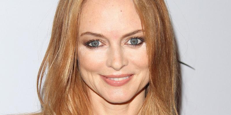 Heather Graham smiles at an event