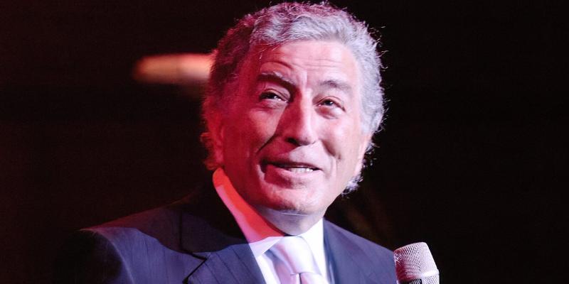 Legendary jazz singer Tony Bennett who died today (Friday) , pictured singing live at the Royal Concert Hall in Glasgow in 2005