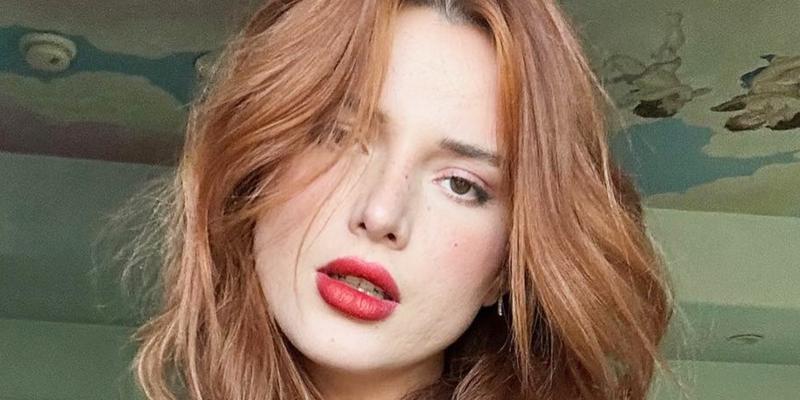 Bella Thorne poses close up