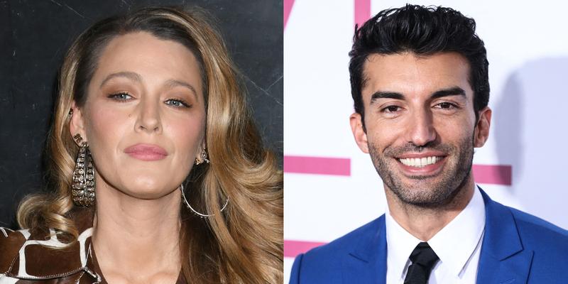 A photo collage of Blake Lively and Justin Baldoni