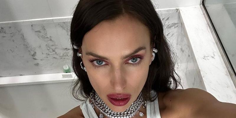 Irina Shayk snaps a selfie.