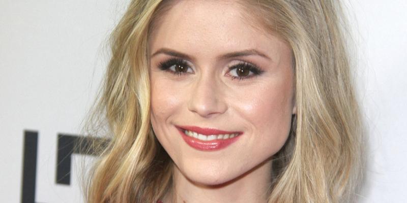 Erin Moriarty smiles close up