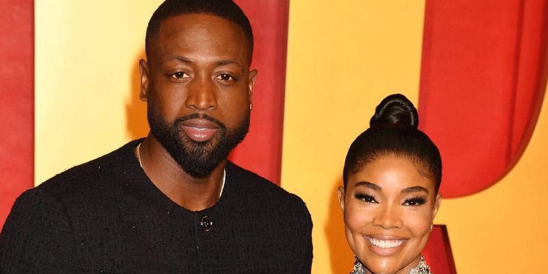 2024 Vanity Fair Oscar Party Hosted By Radhika Jones. 10 Mar 2024 Pictured: Dwyane Wade, Gabrielle Union. Photo credit: Jeffrey Mayer/JTMPhotos, Int'l. / MEGA TheMegaAgency.com +1 888 505 6342 (Mega Agency TagID: MEGA1110164_056.jpg) [Photo via Mega Agency]