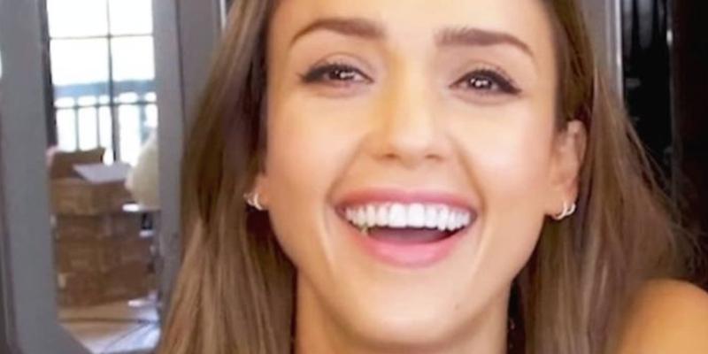 Jessica Alba smiling close up