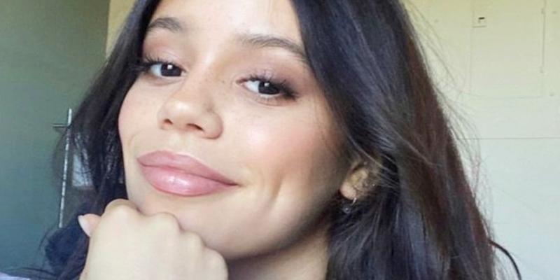 Jenna Ortega smiles close up