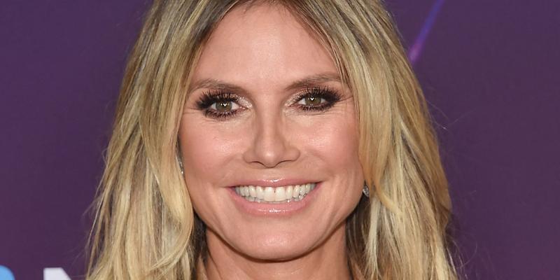 Heidi Klum smiles close up