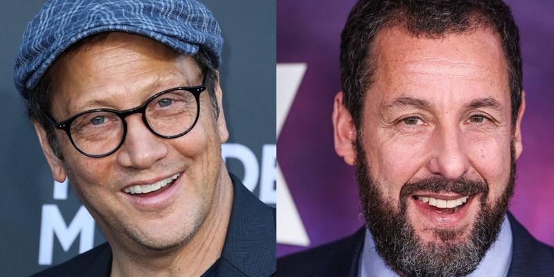 Rob Schneider (left) Adam Sandler (right)