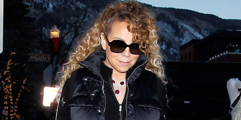 Mariah Carey is seen shopping at Moncler