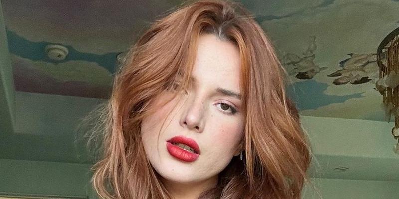 Bella Thorne strikes a pose for the camera.