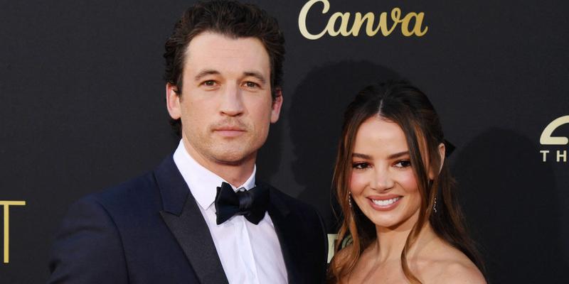 Miles Teller and Keleigh Sperry attend the 49th AFI Lifetime Achievement Award Gala Tribute Celebrating Nicole Kidman