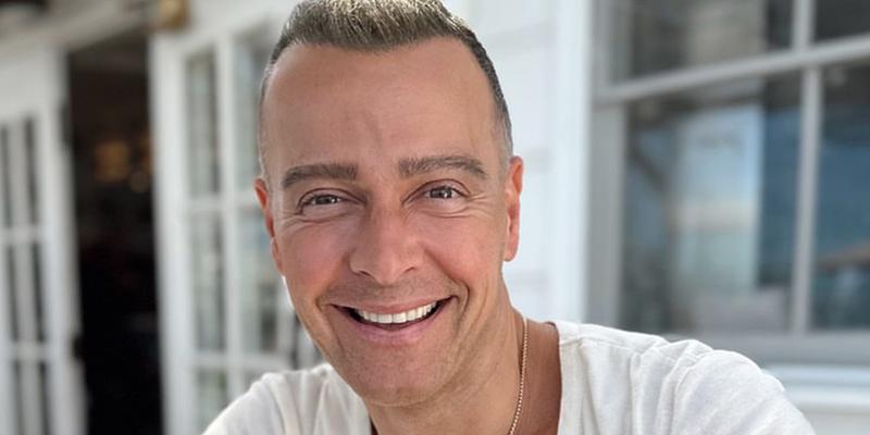 A close up photo of Joey Lawrence smiling