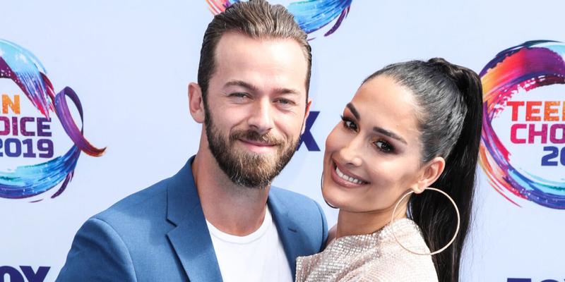 Artem Chigvintsev and Nikki Garcia at FOX's Teen Choice Awards 2019