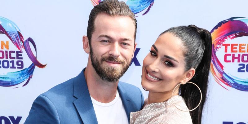 Nikki Garcia and Artem Chigvintsev at FOX's Teen Choice Awards 2019