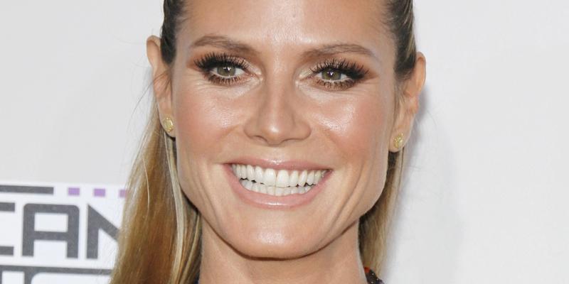 Heidi Klum smiles close up