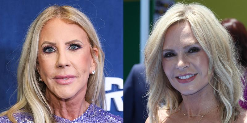 A photo collage of Vicki Gunvalson and Tamra Judge