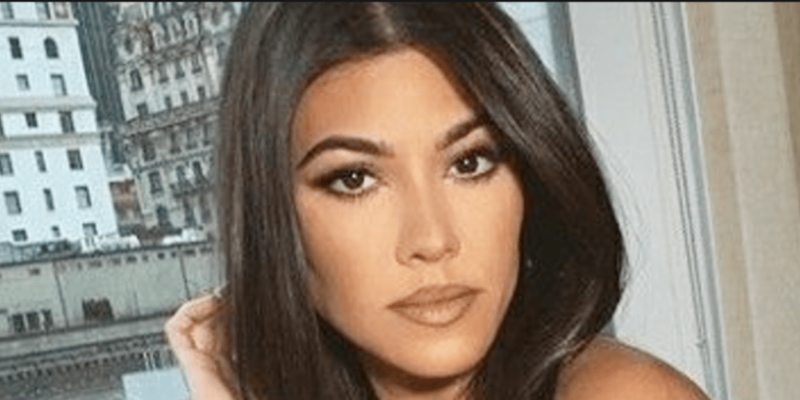 Kourtney Kardashian close up