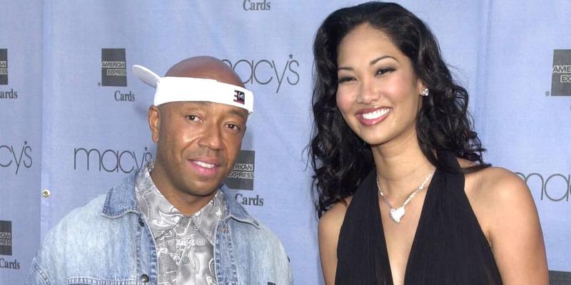 Russell Simmons and Kimora Lee Simmons arrives at Macy's Passport '01 fundraiser and fashion show to benefit HIV/AIDS research