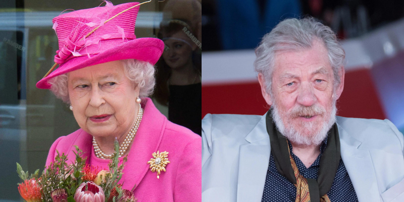 Queen Elizabeth, Sir Ian McKellen