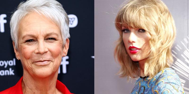 Jamie Lee Curtis (left) Taylor Swift (right)