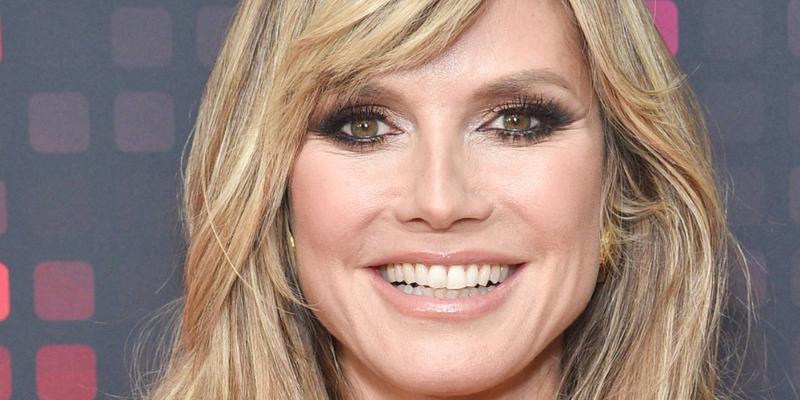 Heidi Klum smiles close up