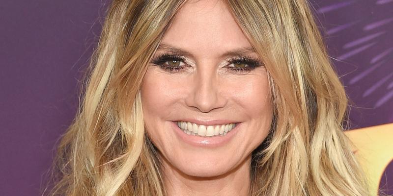 Heidi Klum smiles close up