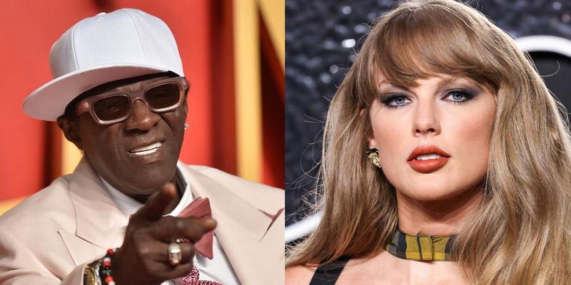 Flavor Flav (left) Taylor Swift (right)