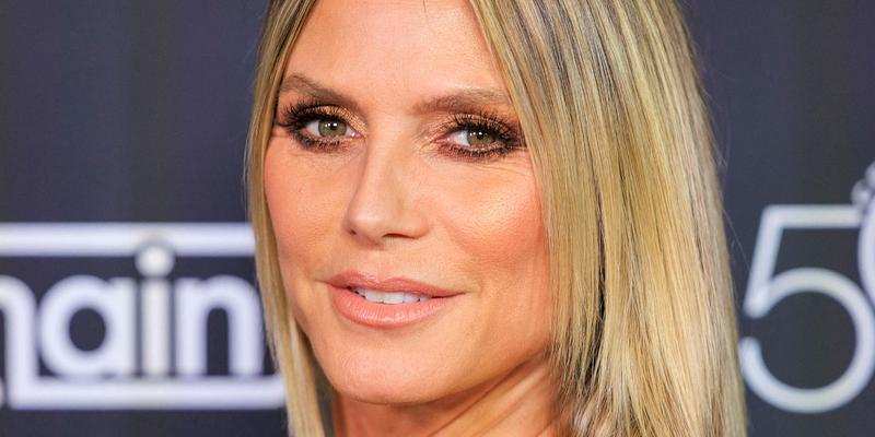 Heidi Klum smiles close up