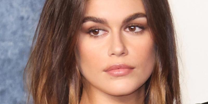 Kaia Gerber close up