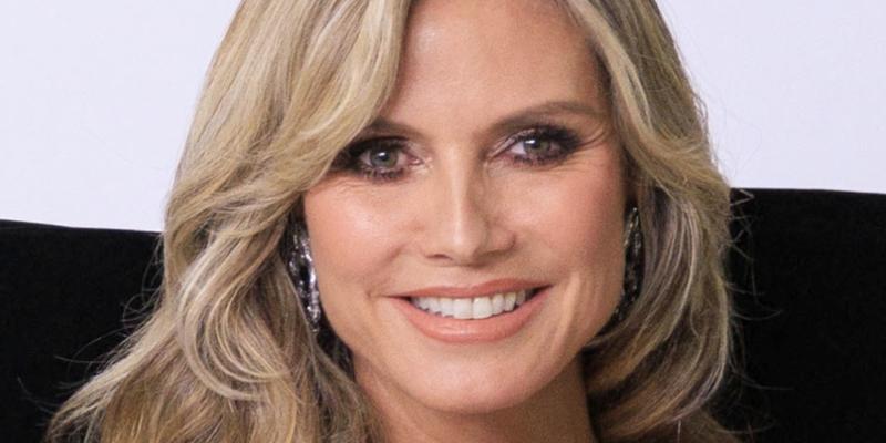 Heidi Klum smiles close up