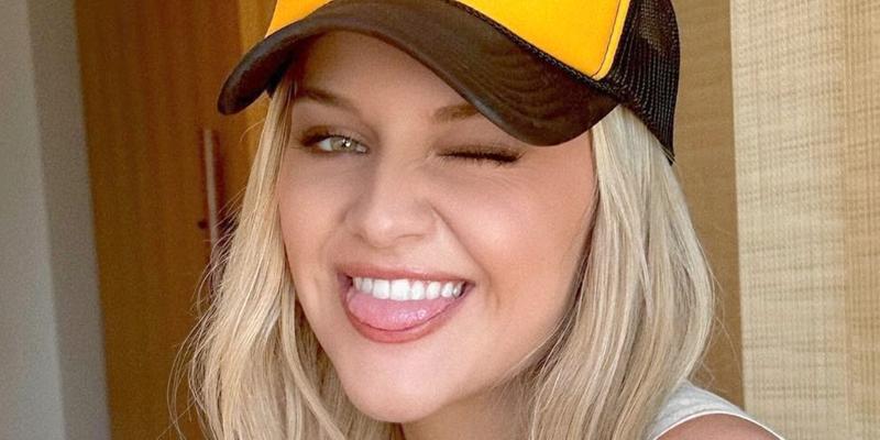 Kelsea Ballerini winking close up